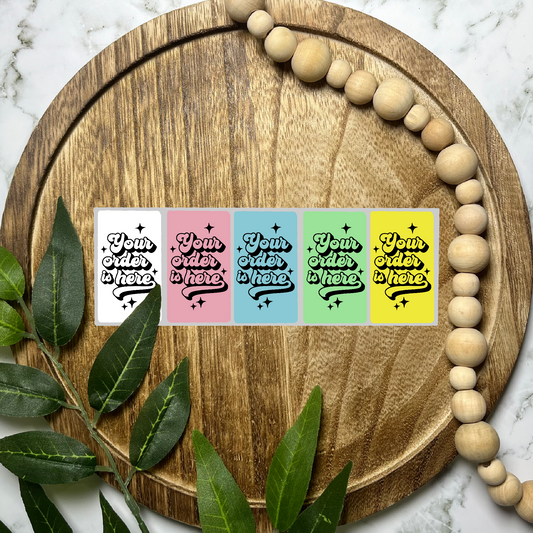 Your Order is Here Packaging Sticker (100 count-1.25x2.25 Stickers)