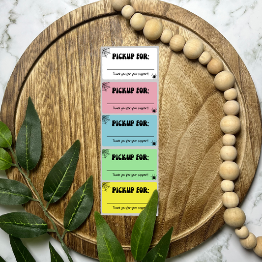 Pick Up For Halloween Packaging Sticker (100 count-1.25x2.25 Stickers)