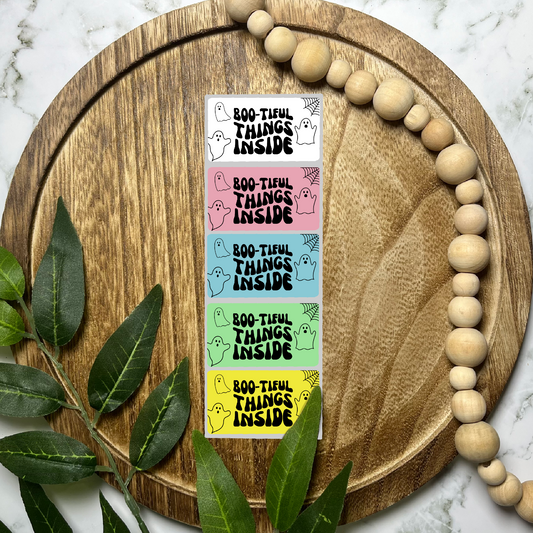 Boo-tiful Halloween Packaging Sticker (100 count-1.25x2.25 Stickers)