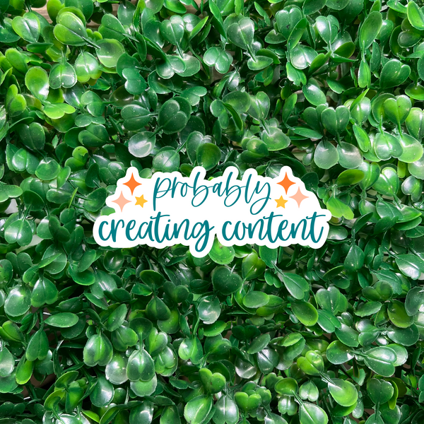 Creating Content Sticker – Dreamland Stationery