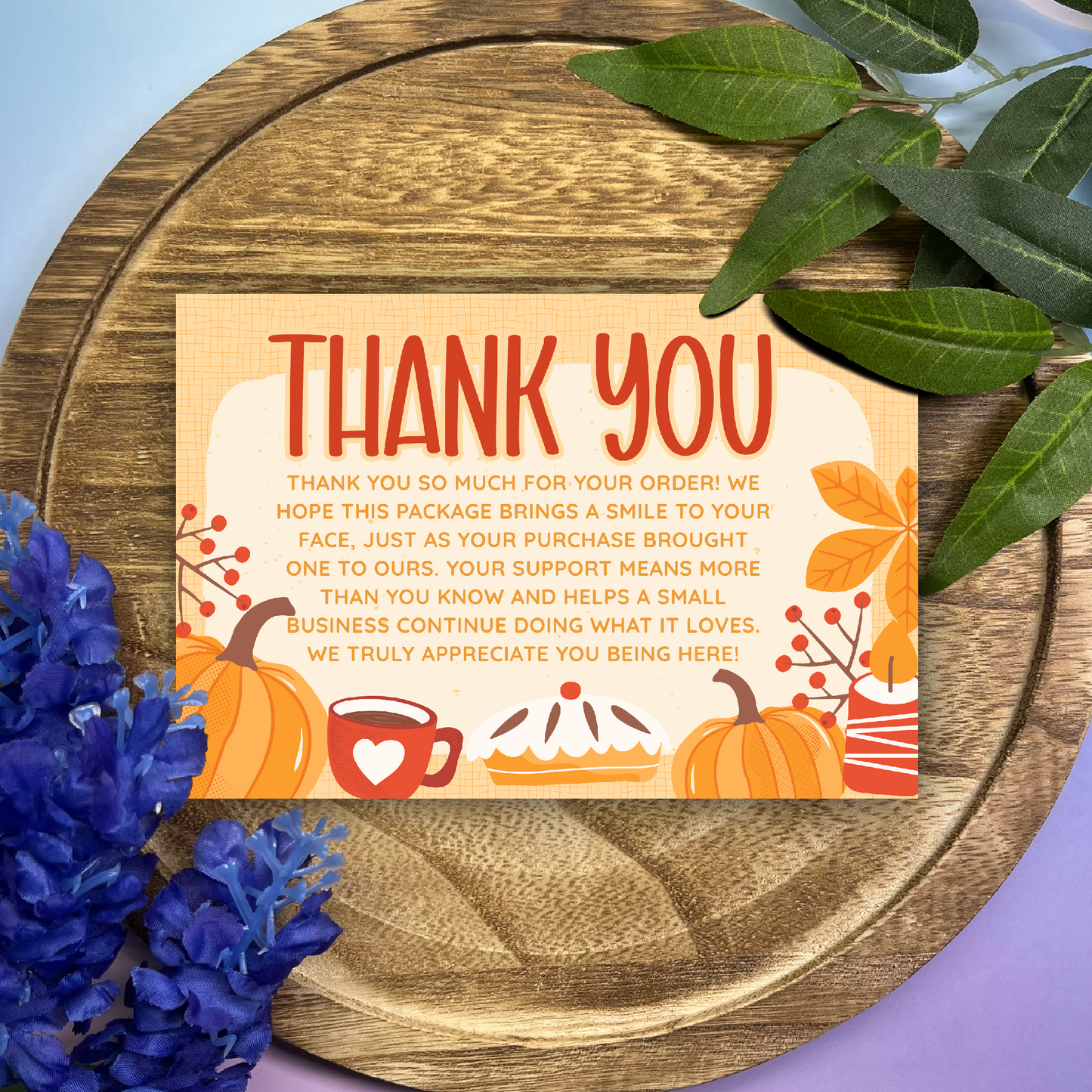 Fall Thank You Cards